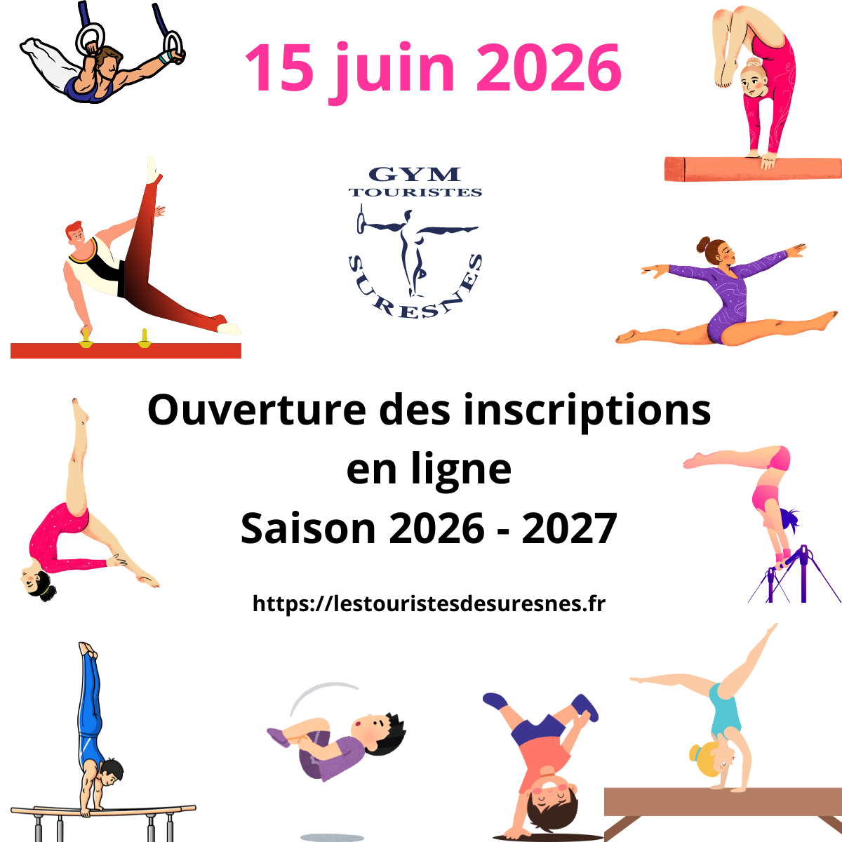 Ouverture des inscriptions saison 2026/2027 le 15 juin