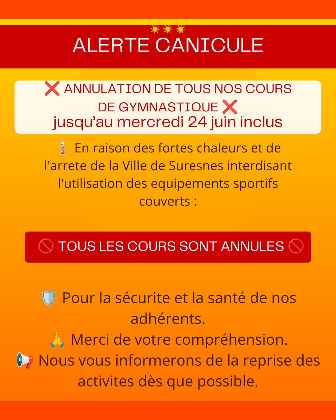 ALERTE CANICULE